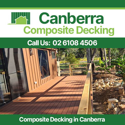 Composite decking featuring integrated outdoor seating area in Canberra